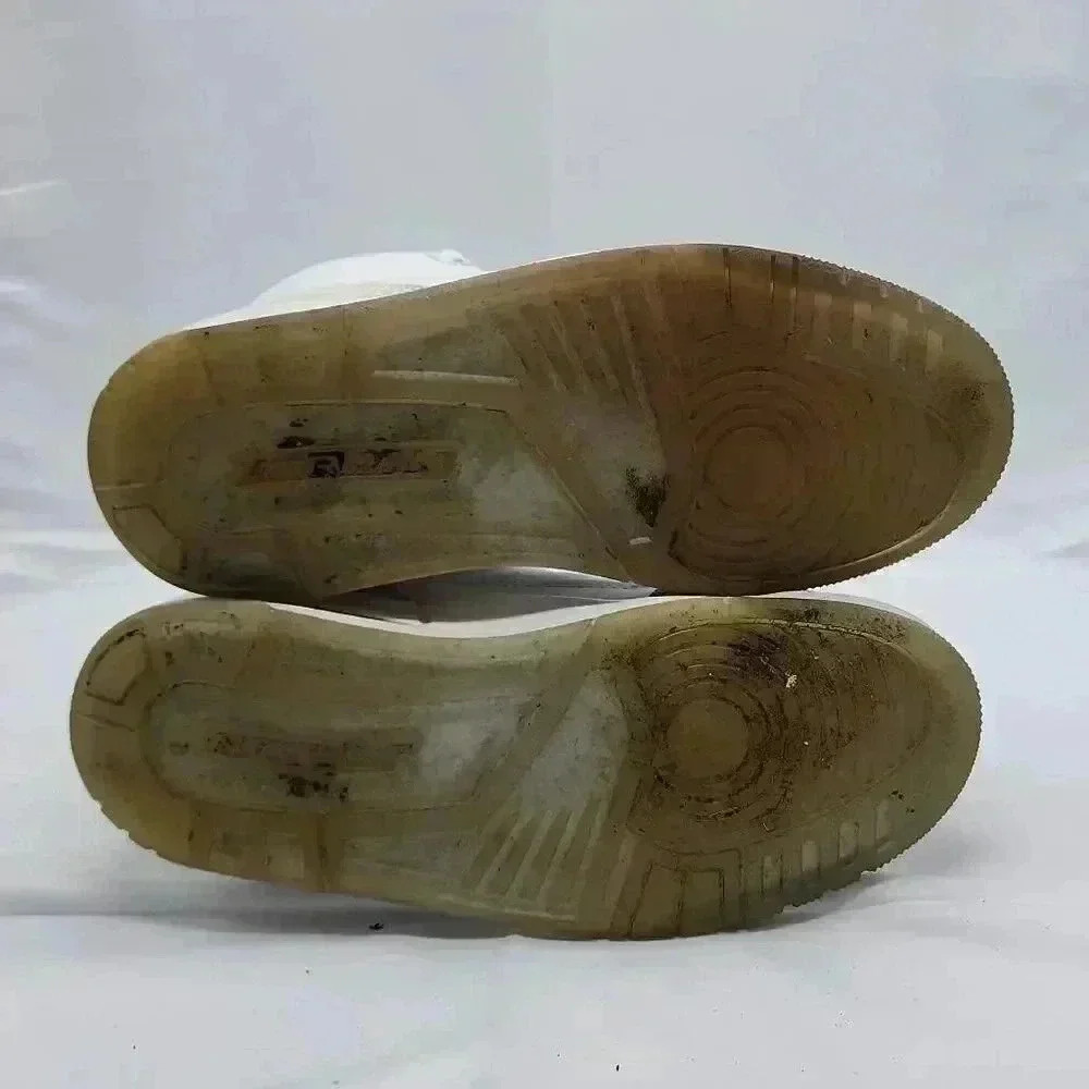 Nike Air Jordan Men's Leather 3 Retro 2018 Sneakers Shoes Triple White Size 7.5 - Picture 10 of 11